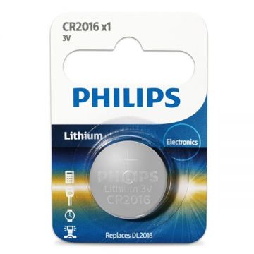 Philips Lithium Coin Battery 3v -cr2016p5b/97