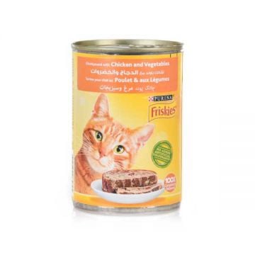 Friskies Cat Food Chicken & Vegetable 400gm