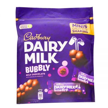 Cadburys Dairy Milk Bubbly Mini Bag 168gm