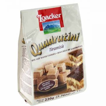 Loacker Wafer Quadratini Tiramisu 220gm