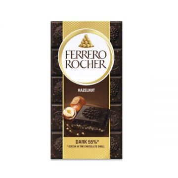 Ferrero Rocher Hazelnut Dark Chocolate 55% 90g