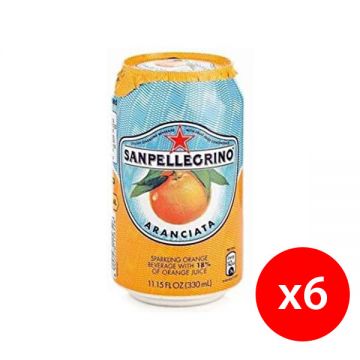 Sanpellegrino Aranciata Sparkling Juice 6x330ml