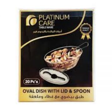 Platinum Care Oval Dish W/lid&spoon