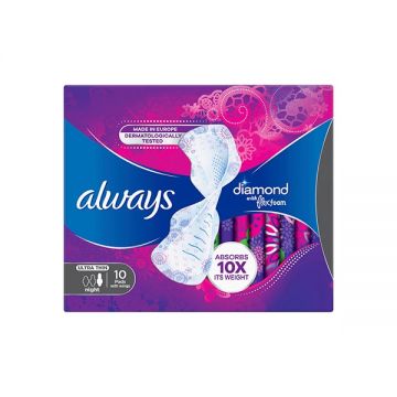 Always Sanitary Napkin Infinity Radiant 10 Counts