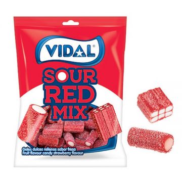 Vidal Sour Licorice Red Candy 100gm
