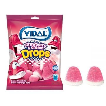 Vidal Strawberry&cream Candy 100gm