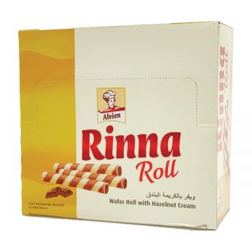 Alvein Hazelnut Wafer Roll With Cream 24x20gm