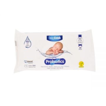 Deep Fresh Probiotics New Born Baby Wet Wipes 40s