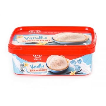 Walls Ice Cream Vanilla 1ltr