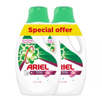 Ariel High Density Liquid Detergent Core Plus Touch Of Downy 2x1.8 Liter