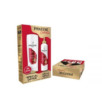 Pantene Curly Shampo 400ml+conditioner 270ml+l-on-cream 360m