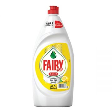 Fairy Plus Dishwash Lemon 800ml
