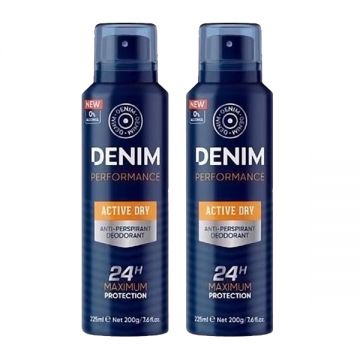 Denim Antiperspirant Deo Active 2x225ml