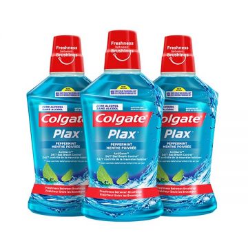 Colgate Mouthwash Peppermint-blue 3x500ml