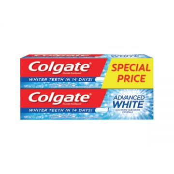 Colgate Toothpaste Total Advance White 2x100ml