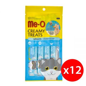 Me-o Creamy Cat Treats Chicken & Liver 12x60gm