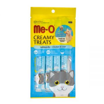 Me-o Creamy Cat Treats Chicken & Liver 60gm