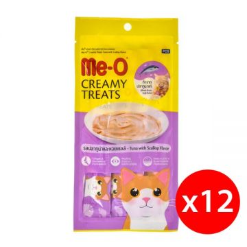 Me-o Creamy Cat Treats Tuna With Scallop 12x60gm