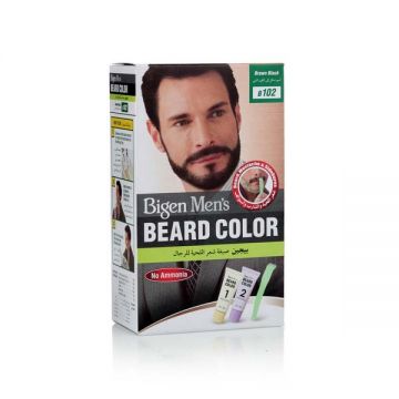 Bigen Mens Beard Color Brown Black
