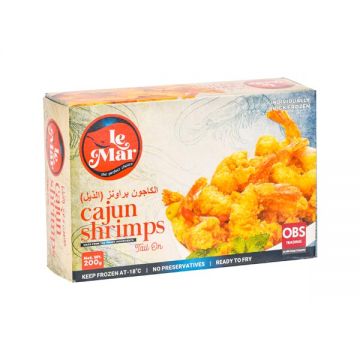 Le Mar Frozen Cajun Shrimps 200gm