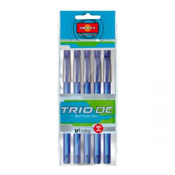 Unimax Trio Dc Pen Blue 1.00mm 5 Pcs