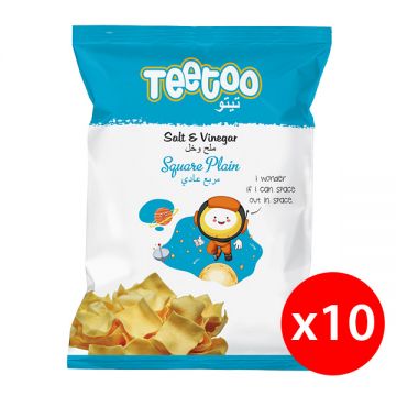 Teetoo Potato Chips Slat & Vinegar 10x16gm