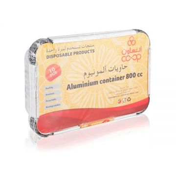Co-op Aluminum Container 800cc 10 Pcs
